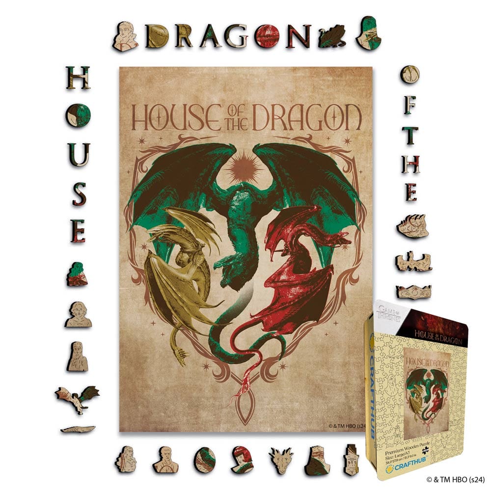 A4 Dragons of Westeros - Jigsaw Puzzle