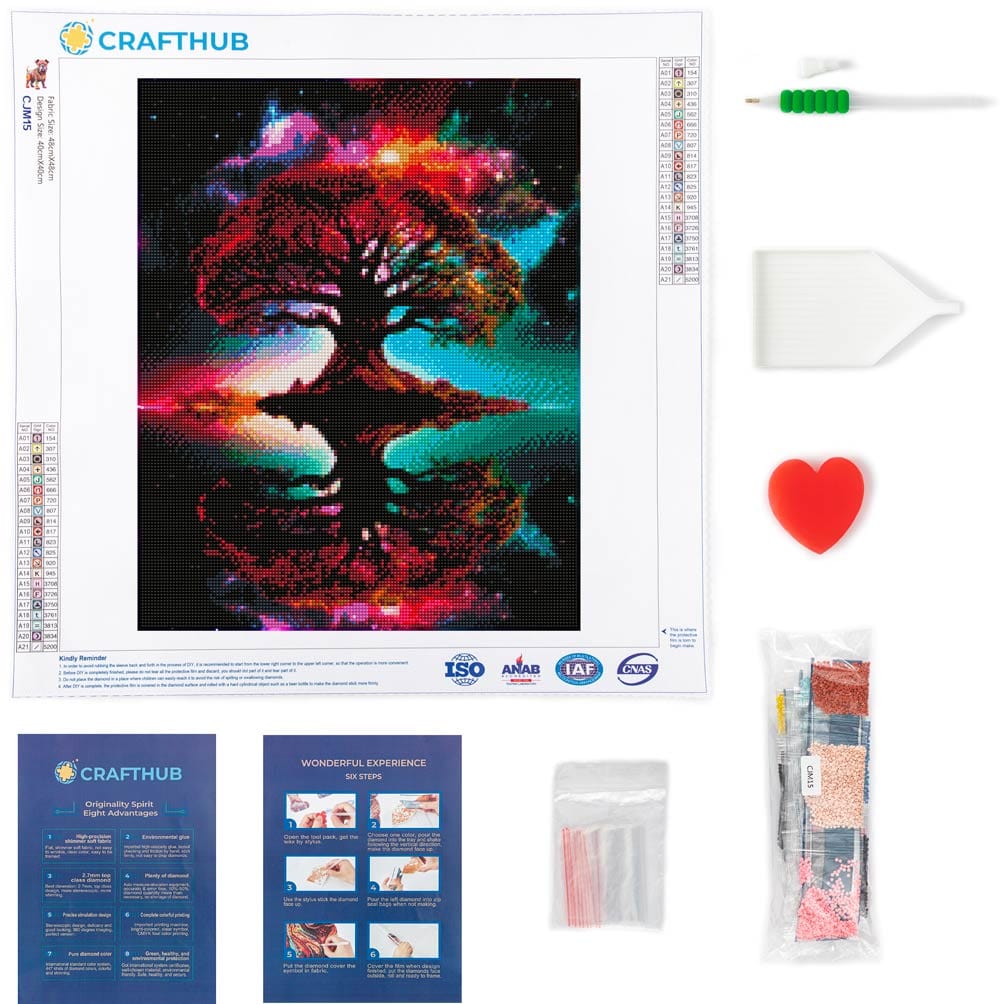 15.7" x 19.7" (40x50cm) Tree Of Life - Diamond Painting Kit