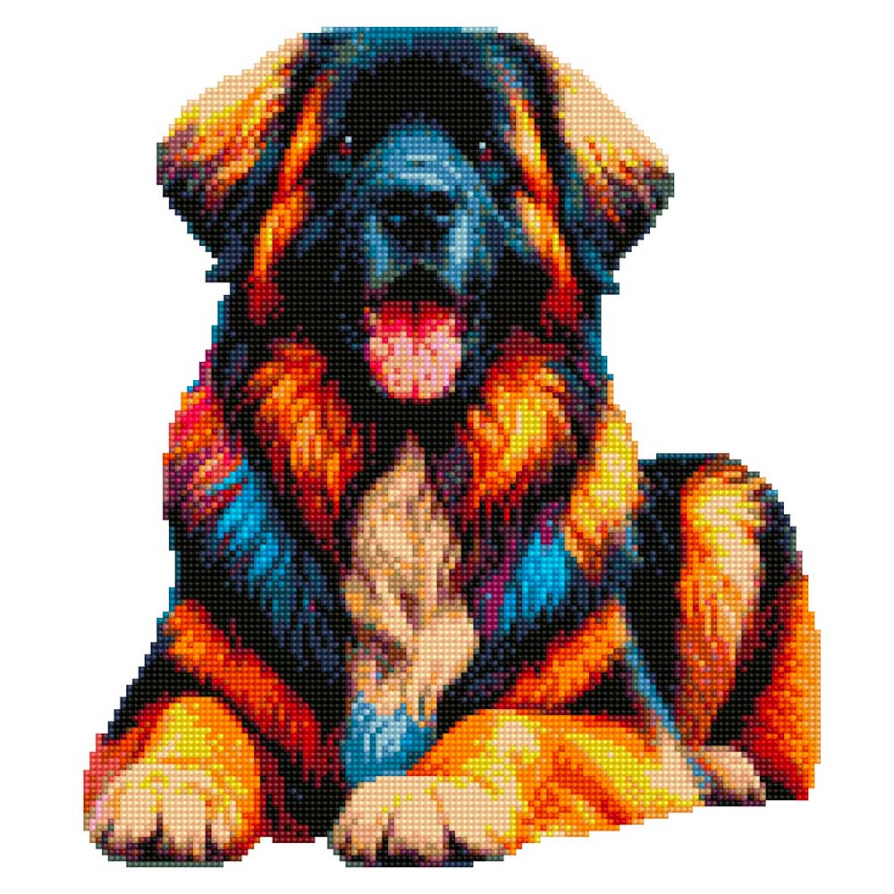 Cane Leonberger - Set per pittura con diamanti