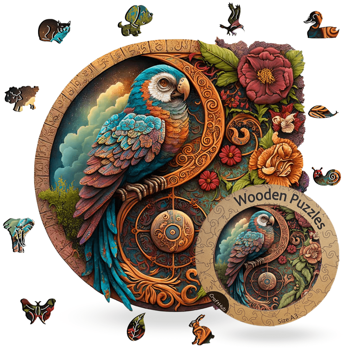 Pappagallo Yin Yang - puzzle