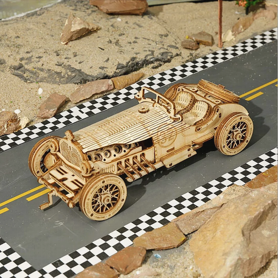 Puzzle 3D in legno modello auto Grand Prix