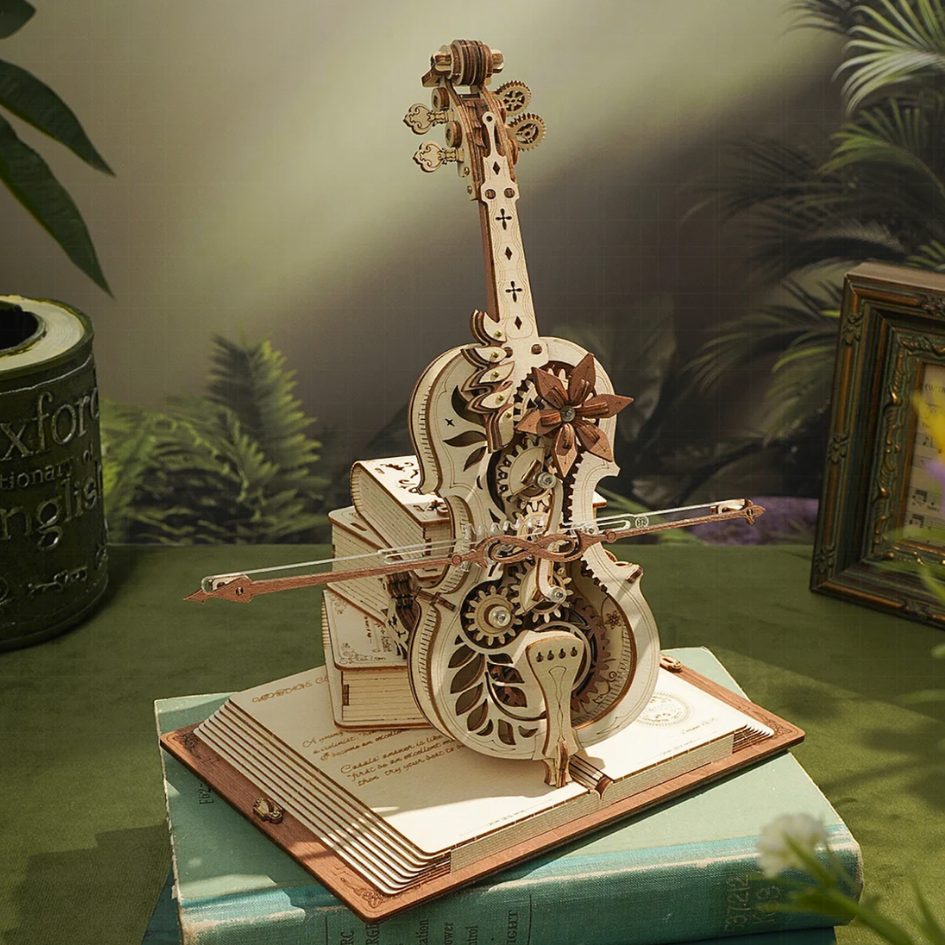 Magico carillon per violoncello Puzzle 3D in legno