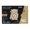 Orologio meccanico con gufo Puzzle 3D in legno