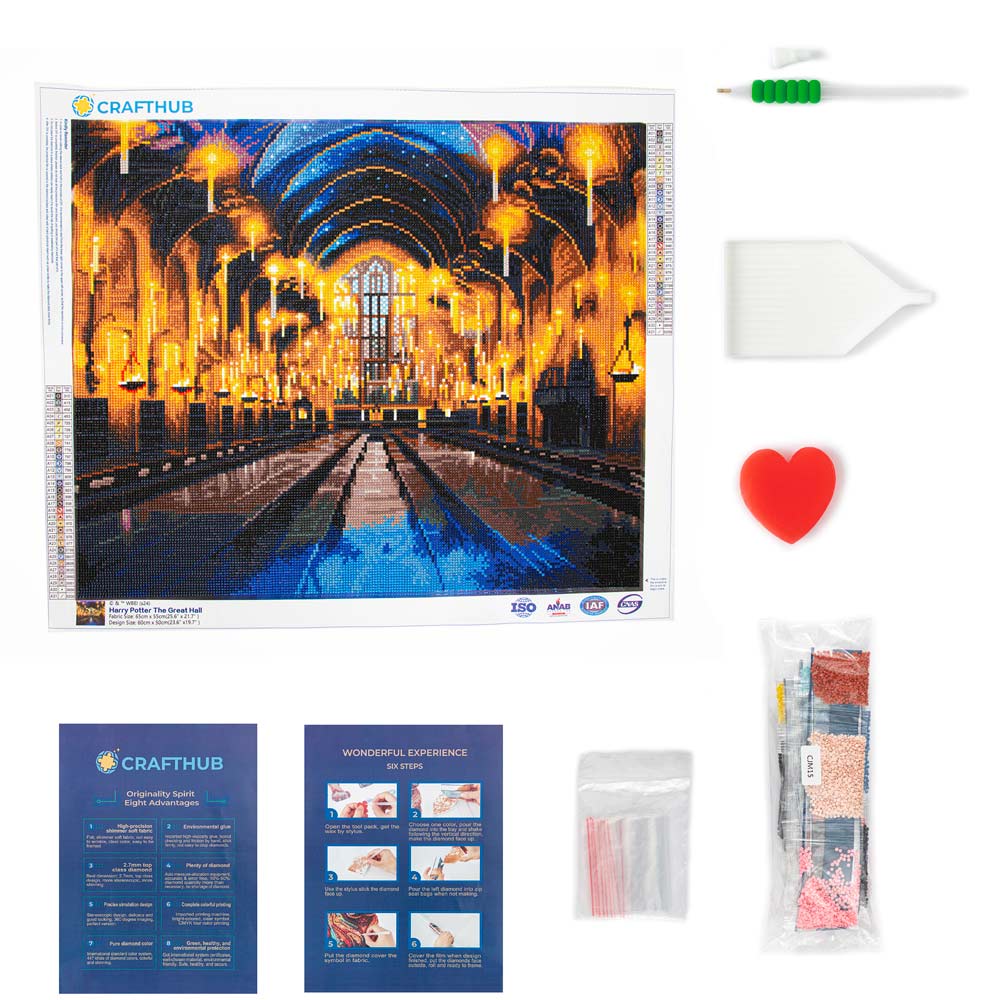 19.7" x 23.6" / 50cm x 60cm The Great Hall - Diamond Painting Kit