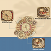 Orologio artistico con segni zodiacali puzzle 3D in legno