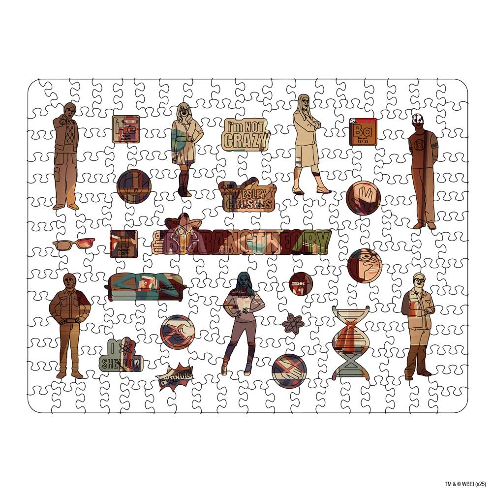 Animal Jigsaw Puzzle > Wooden Jigsaw Puzzle > Jigsaw Puzzle The Big Bang Theory Cartoon - Wooden Jigsaw Puzzle