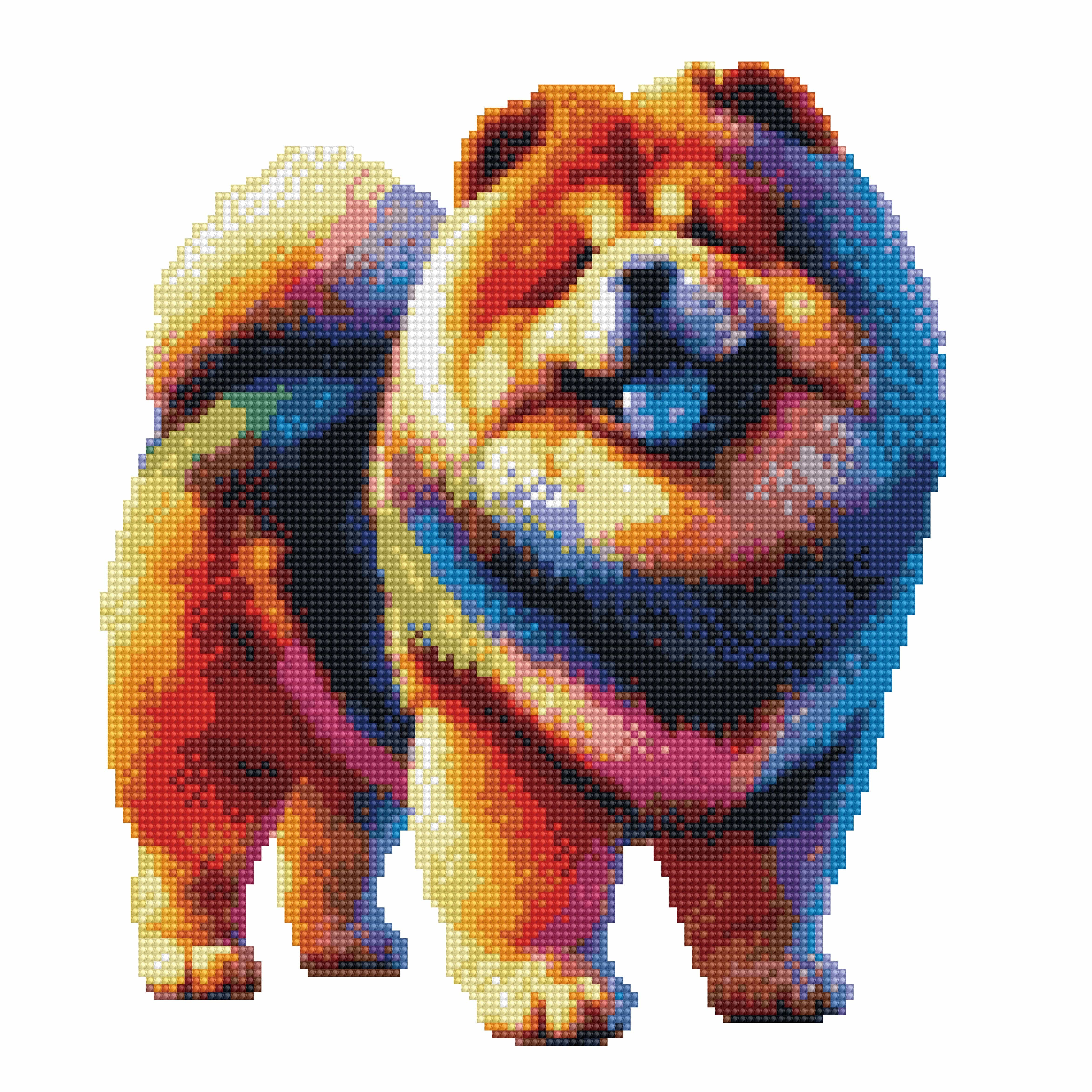 Cane Chow Chow - Kit per pittura con diamanti