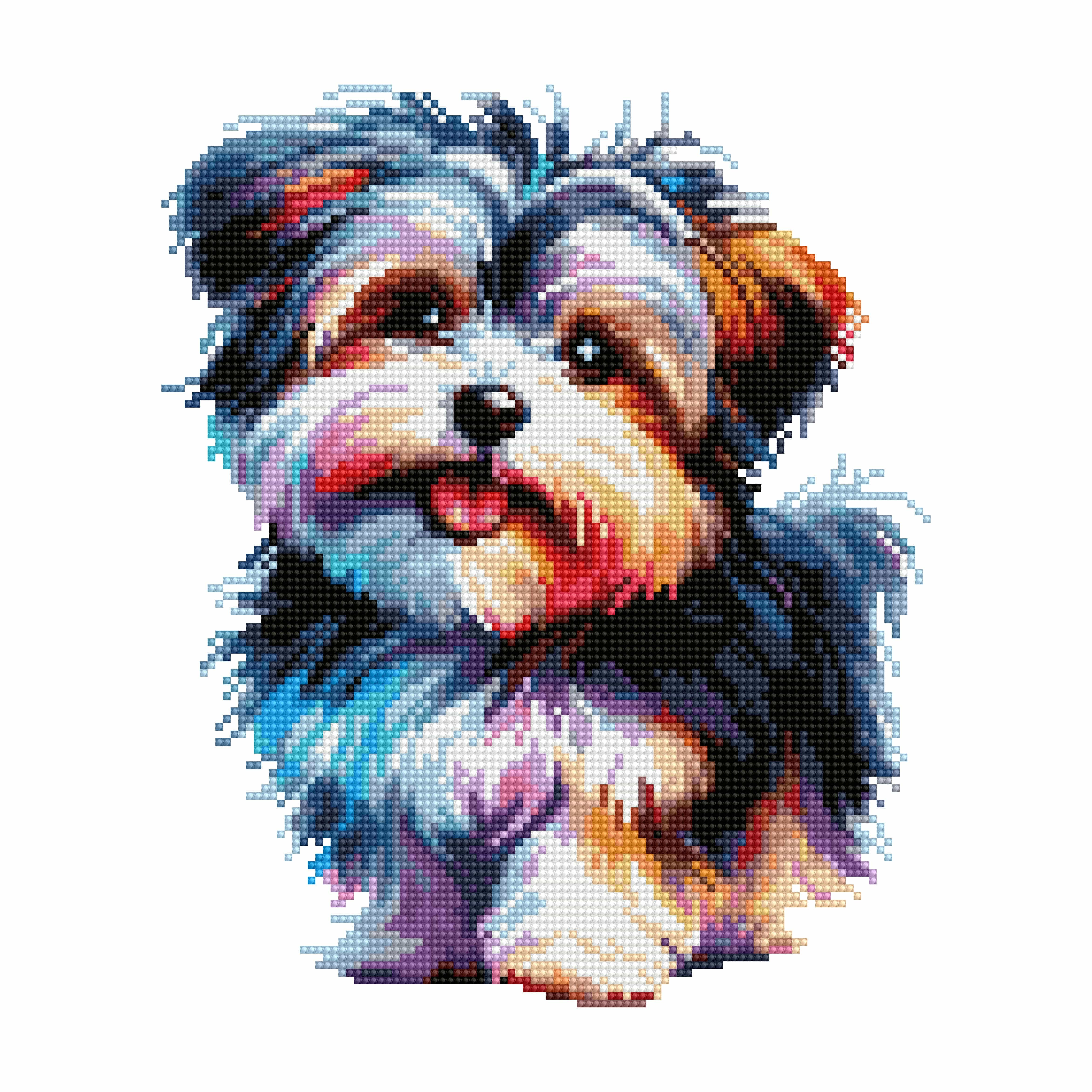 Morkie Dog - Kit per pittura con diamanti