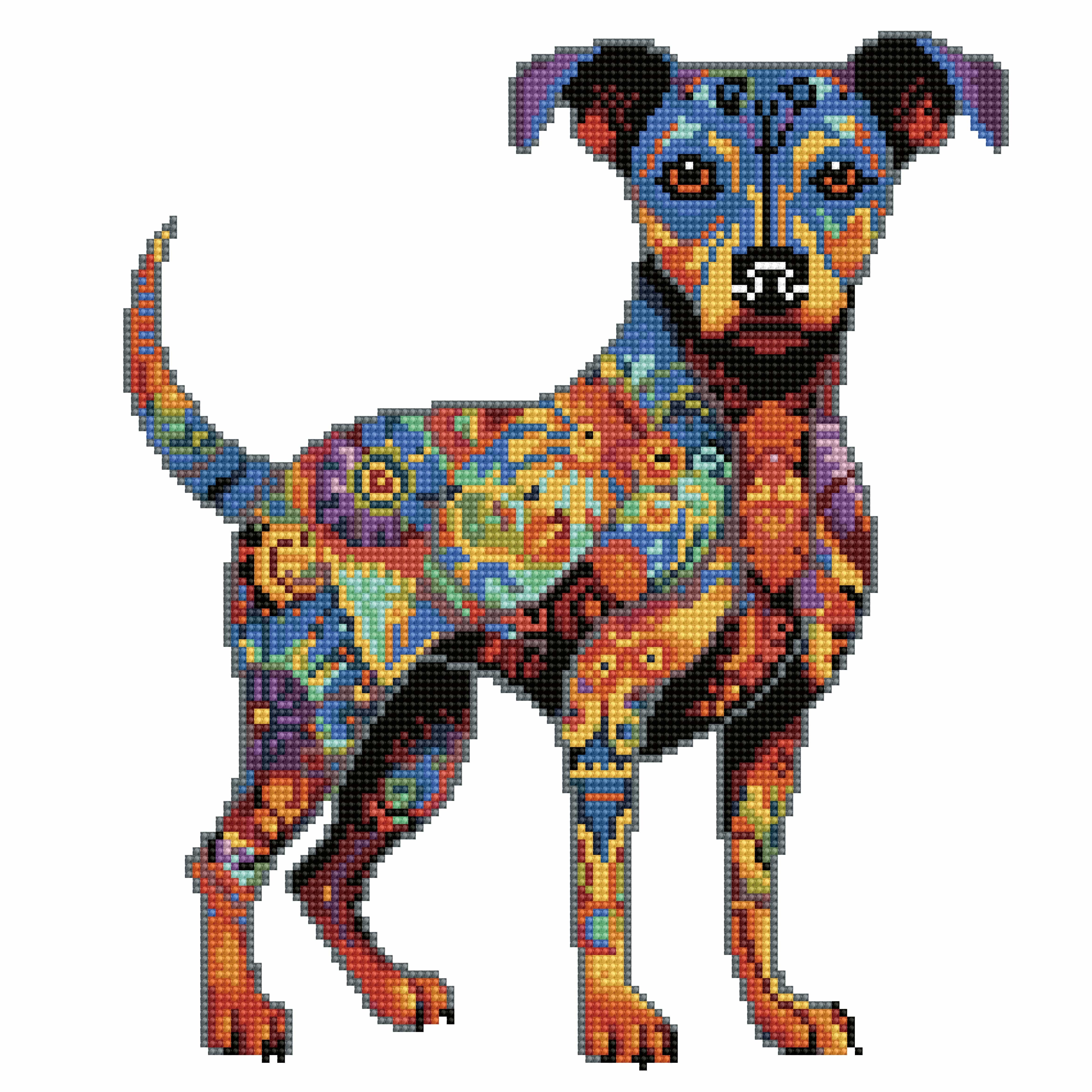 Cane Pinscher - Kit per pittura con diamanti