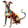 Cane Whippet - Kit per pittura con diamanti