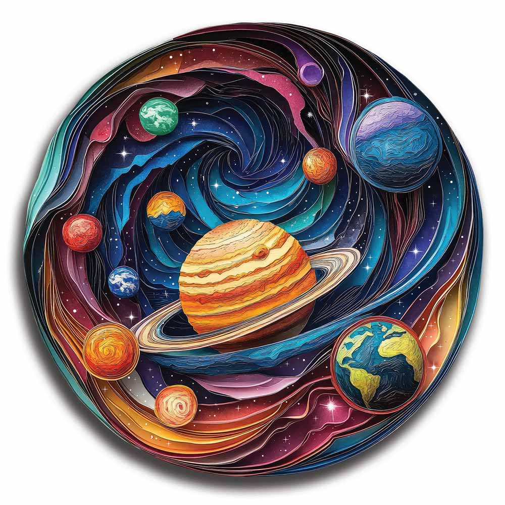 L'Universo - puzzle in legno