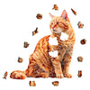 Animal Jigsaw Puzzle > Wooden Jigsaw Puzzle > Jigsaw Puzzle Ginger Cat - Jigsaw Puzzle