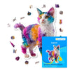 Animal Jigsaw Puzzle > Wooden Jigsaw Puzzle > Jigsaw Puzzle A4 + Paper Box Laperm Cat - Jigsaw Puzzle