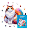 Animal Jigsaw Puzzle > Wooden Jigsaw Puzzle > Jigsaw Puzzle A4 + Paper Box Turkish Van Cat - Jigsaw Puzzle