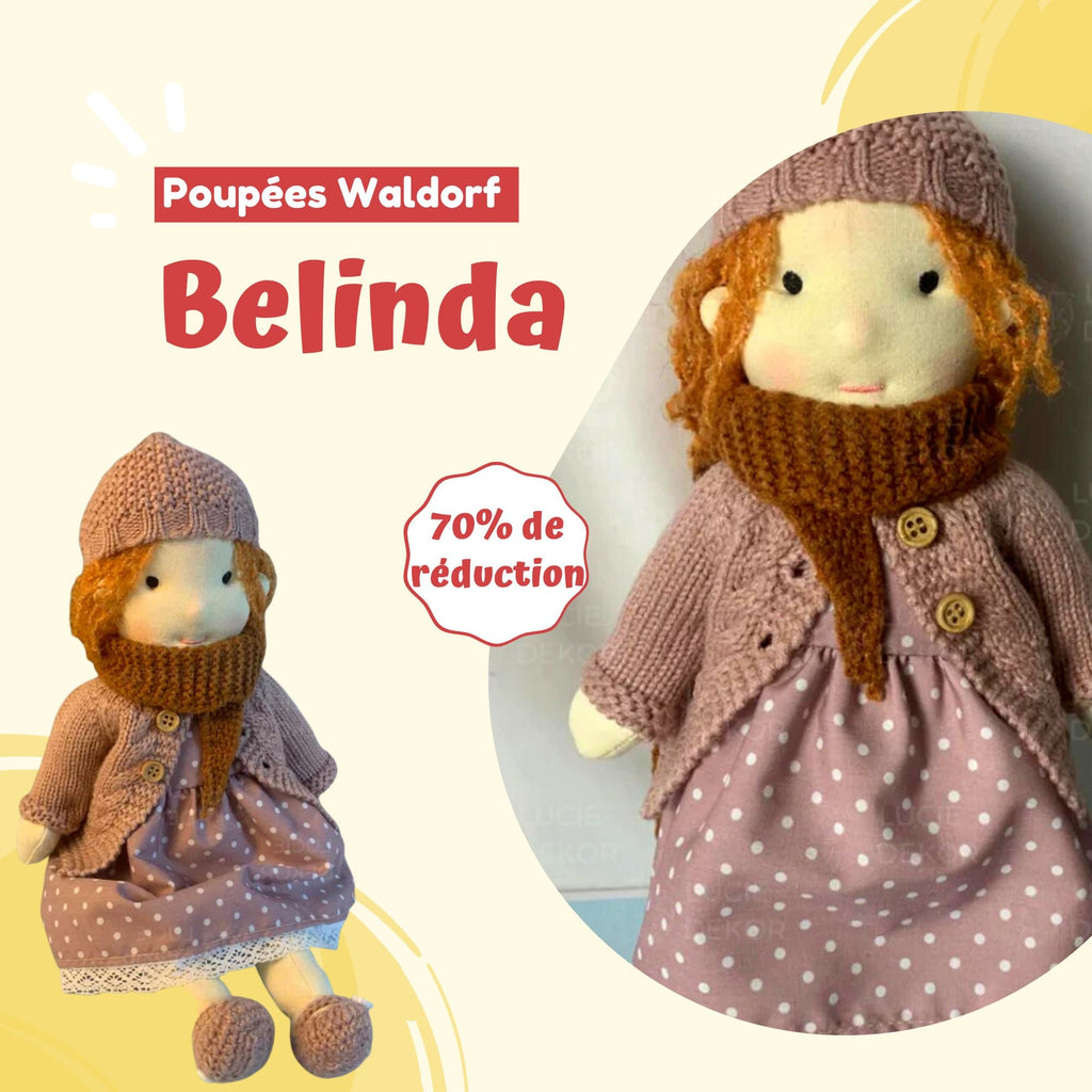 Belinda - Poupée Waldorf faites main